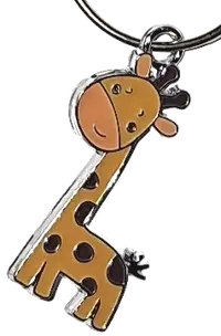 Giraffe am Anhänger Sinnbild für Weitblick und Überblick behalten