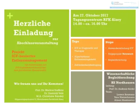 Ein Vortrag in der Rheinhessen Fachklinik Alzey im Oktober 2017